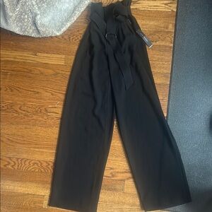 Elie Tahari Black Wide-Leg Trousers